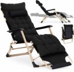 MultiGarden 2in1 dönthető Napozószék párnával - Fekete (ZRL010-C-20-1)