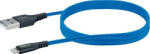 SCHWAIGER Cablu USB 2.0/Lightning, Schwaiger, 1.2 m, Albastru/Negru (lpro440501)