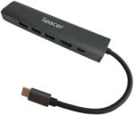 Spacer Docking Station Spacer SPDS-TypeC-HUPG-6in1-04, Black (SPDS-TypeC-HUPG-6in1-04)