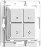 Shelly Intrerupator de perete Shelly 4 butoane alb design modern instalare simpla (Wallswitch4White)
