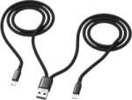  Cablu incarcare USB 2.0 la dual Type C negru 120cm (smrter-hydra-duo-c-bk)