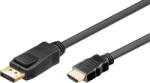 Qoltec Cablu DisplayPort 1.2 la hdmi, 4k, nu este bidirectional, 2m (4044951037704)