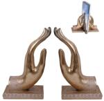  IRIS dekor műgyanta kéz könyvtámasz arany 2 szortiment 11x19cm 46809 (46809)