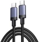 UGREEN l528 adatkábel, type-c - type-c, 100w, pd gyorstöltő, 50cm, sötétszürke (65831)