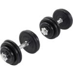 Gorilla Sports Súlyzó szett gumírozott tárcsák 30 kg (100093-00008-0032) - kokiskashop