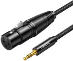 UGREEN AV182 XLR audio kábel 3.5mm AUX, 1m (fekete) (20763) - boxon