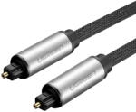 UGREEN AV108 Toslink audio optikai kábel, fonott alumínium, 2 m (szürke) (10540) - boxon