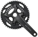 Shimano GRX FC-RX610-2 integrált tengelyes gravel hajtómű, 30-46T, 170 mm, 2x12s, alumínium, fekete