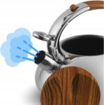 KRISBERG Rozsdamentes acél gázüstkő 3 literes, indukciós, ezüst (KS-2699) (KS-2699)