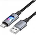 hoco. Cablu Date si Incarcare USB-A - USB-C HOCO U144 Led, 18W, 1.2m, Negru - evomag