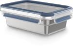 Tefal CLIP & CLOSE N1150410 élelmiszertároló doboz Téglalap alakú 0, 8 L Rozsdamentes acél 1 db (MEAL STEEL 800ML) (MEAL STEEL 800ML)