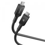 Spigen Cablu Date si Incarcare USB-C - USB-C Spigen EB24012CC, 240W, 1.2m, Negru