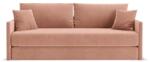 Cosmopolitan Design Rózsaszín bársony kinyitható kanapé 209 cm Shannon - Cosmopolitan Design