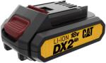 Caterpillar DXB2 Power+ Click Stop akkumulátor 18V 2.0Ah Li-ion, LED töltöttségjelzővel, CAT 1 For All kompatibilitás (DXB2)