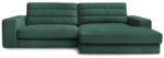 Bobochic Paris Zöld bársony sarokkanapé (jobb oldali-heverő résszel) Sierra - Bobochic Paris