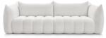 Bobochic Fehér buklé kanapé 286 cm Azra - Bobochic Paris