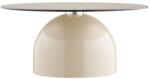 House Nordic Măsuță de cafea bej rotundă cu blat din sticlă ø 70 cm Ravello - House Nordic Masa de cafea