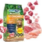 Happy&Fit Natural Economy Adult Száraz Kutyatáp - 12+2 kg