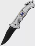 Mil-Tec Taktikai Mentőkés - Üvegtörő, övvágó, flipper nyitás, Rescue Silver kivitel