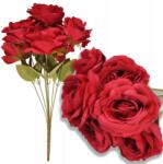 Przydasie. pl Műrózsa 7 Virág Rózsa Csokor Nád Csokor Dekoráció 44CM (#9500)