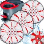 Vileda 3x Pótfej Felmosóhoz Forgó Vileda Turbo Új Modell Felmosás 3AZ1BEN (3x WKŁAD NAKŁADKA DO MOPA OBROTOWEGO)