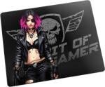Spirit Of Gamer Egérpad - Phantom (420 x 330 x 4mm; varrott szélek; üveg felület; fekete) (SOG-PAD03VER) - pixel