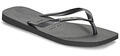 Havaianas Lábujjközös papucsok SLIM SQUARE LOGO METALLIC Fekete 39 / 40