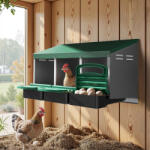 Fudajo Falra Szerelhető Hármas Fészekdoboz Gyűjtőtálcával 81x52x48 cm 65404