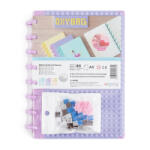 KARTON P+P BAG Füzet A/5 Keményfedeles 80 Lapos Vonalas Építőkockás Lila (AAE651)