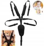  Baba Kocsi Ülés Rögzítő Pánt Hinta Öv Baba Kocsi 5 Pontos Biztonsági Védelem Öv (Babybelt czarny)