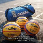 Molten Pachet 3 mingi baschet 3x3 Molten B33T5000 + geanta transport (3XB33T5000+EB0043-B)