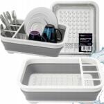 VEZO Edényszárító Összecsukható Szilikon Csepegtető Tányérok Bögrék Edények (#11719)