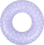 Swim Essentials Lila Leopárd felfújható úszógumi 90 cm