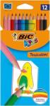 BIC Színes ceruza készlet, BIC KIDS "Tropicolors", 12 különbözõ szín (12 db) (BC83256611)