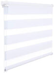 Woltu 110 X 150 cm sávos roló, dupla roló, zebra roló, fúrás nélkül, fehér