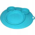 MilaBaby Szilikon Alátét Rekeszekkel Blw Módszerhez Zöldes-Kék (#C443D)