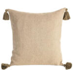  Poly pompon díszes párnahuzat Bézs 45x45 cm (442209)