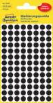 AVERY Etikett címke, o8mm, jelölésre, 104 címke/ív, 4 ív/doboz, Avery fekete (3009) - iroda-ellatas