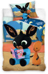 Carbotex BING nyuszi 100% pamut gyermek ágyneműgarnitúra 100x135cm ágyneműhuzat + 40x60cm párnahuzat (evBING204005-BABY)