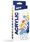  Akrilfesték készlet, alap színek 12 db