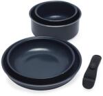 Russell Hobbs Set de oale si tigai Russell Hobbs 5 piese, ceramica, albastru marin, compatibil inductie (RH03319EU7)