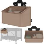 Lionelo Organizer pentru patut si masuta de infasat Lionelo Sidepocket Medium, 43x15x23 cm, 3 compartimente, material rezistent (LO-SIDEPOCKET MEDIUM BEIGE)