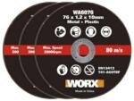 WORX Lame de taiere metal WORX WA6076, 76 mm, compatibile WX801, rezistente si durabile (WA6076.3) Panza fierastrau