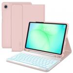 Tech-Protect Husa Cu Tastatura pentru Samsung Galaxy Tab A11+ / Tab A9+, Tech-Protect, SC PEN, Roz - typec