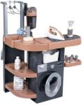 Smoby Set de joaca pentru gospodarie Smoby Rowenta Wash Clean, 4 zone de activitate, cu accesorii si aspirator electronic (7600330327)