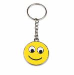 Dodaco Breloc chei emoticon zambitor simplu, metalic, galben, 9.8 x 3.8 cm, inel 2.6 cm, accesoriu decorativ