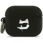 Karl Lagerfeld Husa Karl Lagerfeld Silicone Choupette's Head 3D pentru Apple AirPods Pro 3, Neagra (hs/374669)