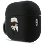 Karl Lagerfeld Husa Karl Lagerfeld 3D Karl's Head pentru Apple Airpods Pro 3, Neagra - typec