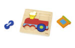 Viga Toys Puzzle din lemn 5 piese - trenulet, Viga (44783) - infant