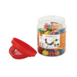 Viga Toys Set 90 de margele din lemn de insirat, Viga (58304) - infant